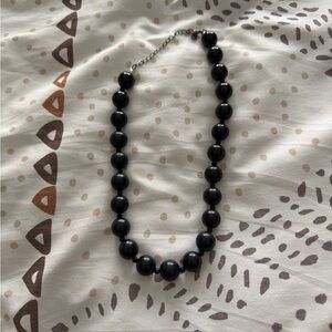 Classic Black Beaded Necklace - Women Jewelry